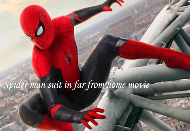 spider man suit in far from home movie